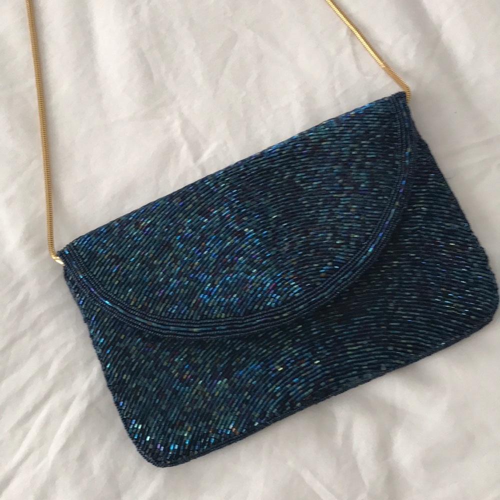 Vintage Beaded Clutch and Shoulder Bag